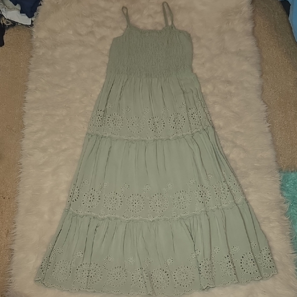 Jessica Simpson Light Olive Green Sundress